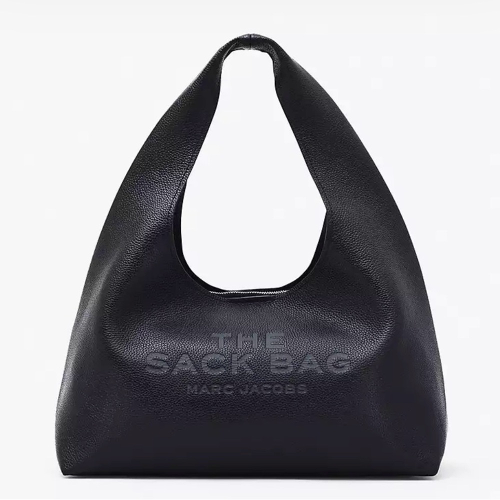 Marc Jacobs The Sack Bag - Black Leather with Silver Hardware